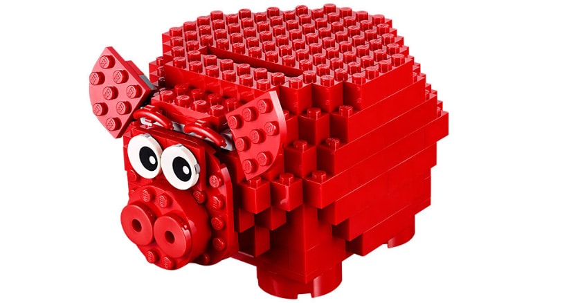 The Lego Piggy Bank is amazing