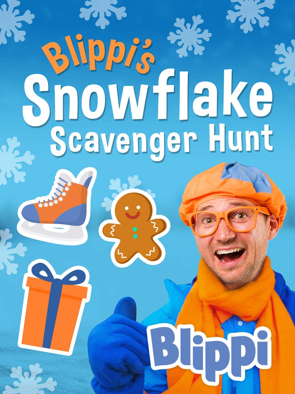 Blippi’s Snowflake Scavenger Hunt