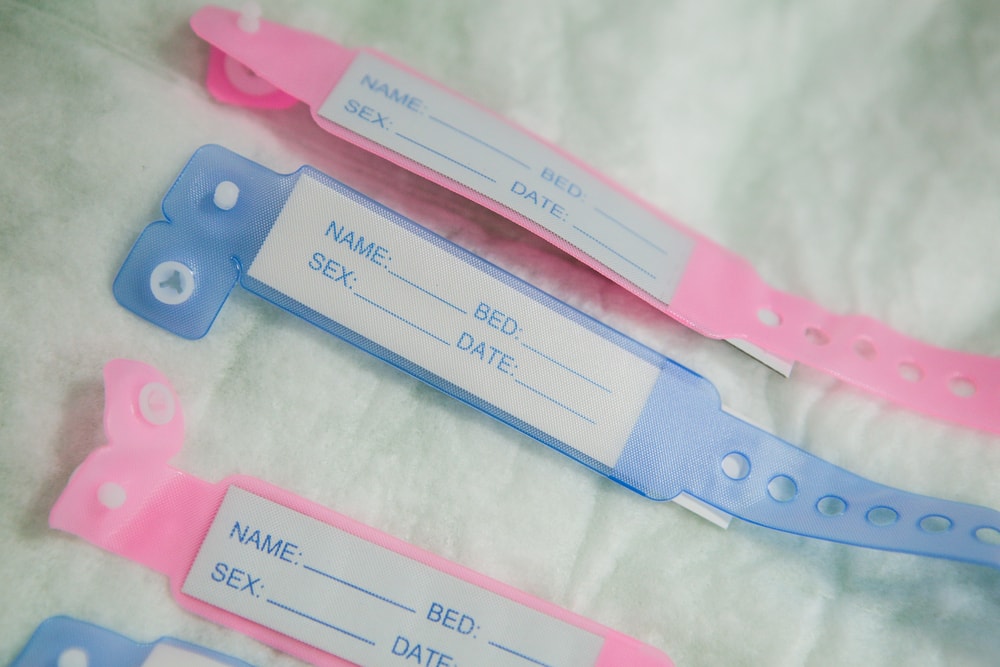 A blue pacifier chain for boys with name Theodore